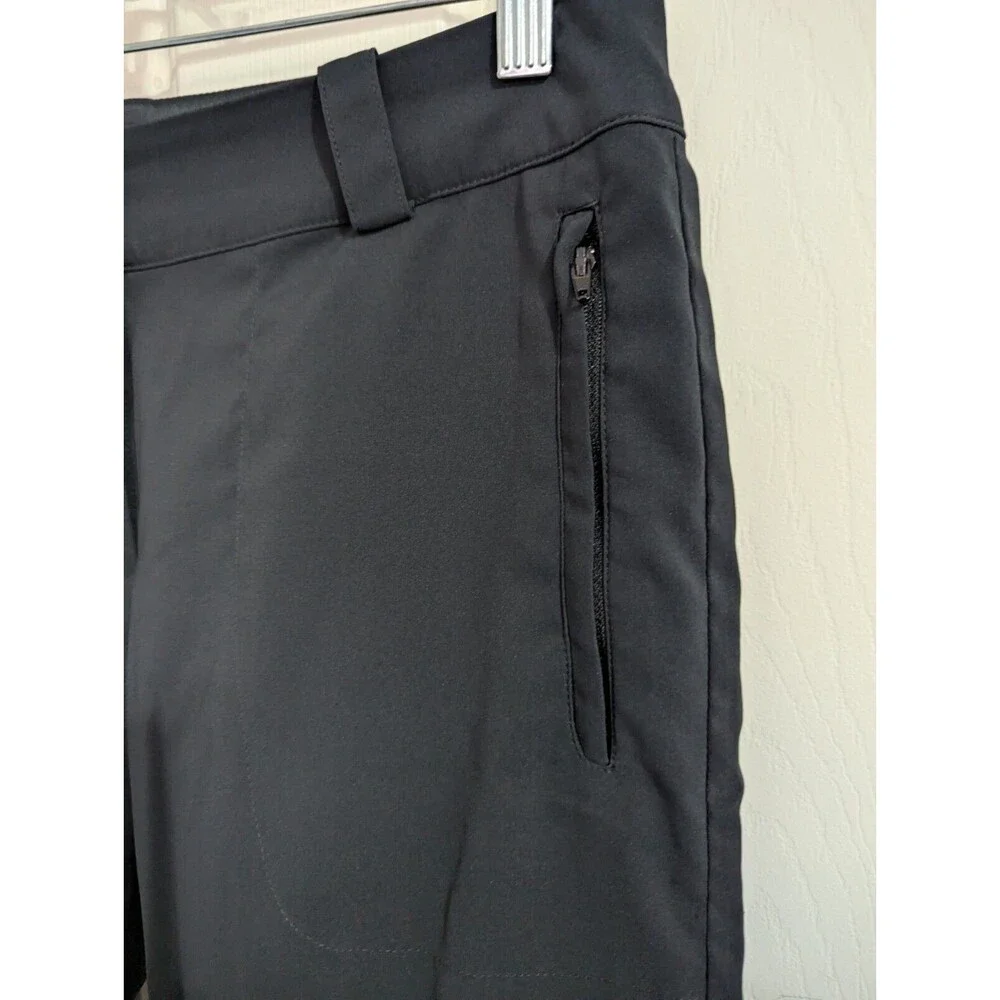 Nike Dri-Fit Golf Shorts Women's 4 Black Bermuda Tournament Performance Pockets